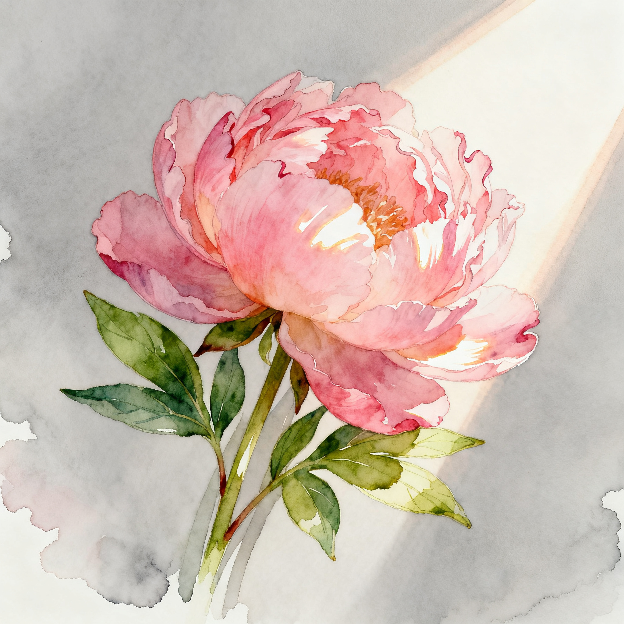 Pink Peony Bouquet With Soft Romantic Natural Lighting Clipart